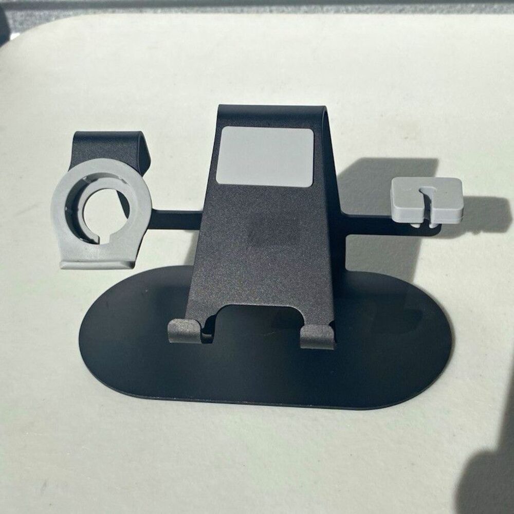 LAX 3 in 1 Aluminum Charging Station Dock Stand for Phone Watch Earbuds Holder